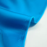 Blue viscose satin