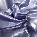 Poliéster de lamé azul de metal