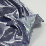 Poliéster de lamé azul de metal