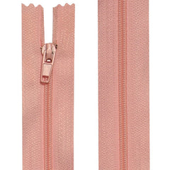Nylon closure non-separable from 10 to 60 cm pink
