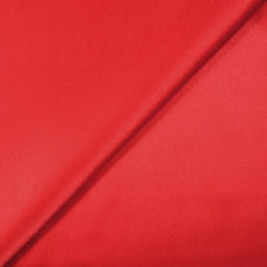 Crêpe satin polyester rouge