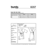 Patron Burda n°6207 : Robe portefeuille