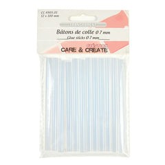 12 batons de colle 7x100 mm pour pistolet à colle - spécial PATCHWORK 