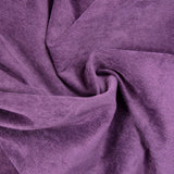 Velours polyester côtelé aubergine