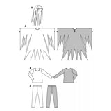 Patron n ° 2370: Ghost costume for children